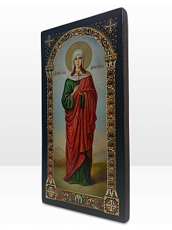 Именная икона Иулия Карфагенская 418 30х15, царская
