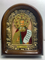 036 Именная икона Арсений Великий бисер, дерево