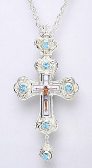 Крест наперсный №56 / серебрение Крест наперсный №56 / серебрение