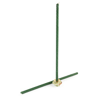 Свеча формовая Витая (40см, 7ч), ЗЕЛЕНАЯ