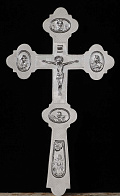 Крест напрестольный сложный малый из никеля