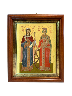 Образ святых Варвары Илиопольской и Екатерины Александрийской, великомучениц, 10ВЕ1 Образ святых Варвары Илиопольской и Екатерины Александрийской, великомучениц, 10ВЕ1