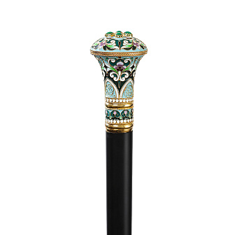Посох №5 разборный филигрань, эмаль / золочение