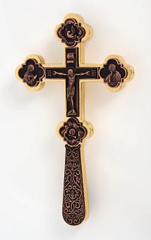 Крест водосвятный №2-3 г / пл патинирование золочение