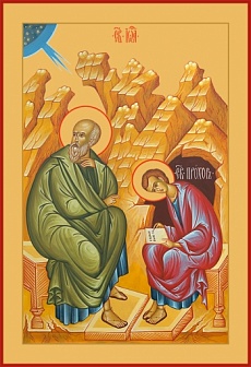 Икона Иоанн Богослов апостол и Прохор апостол