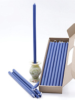 Свеча формовая №8 (37см, 7ч), СИНЯЯ