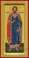 Икона Александр Невский на основе из дерева