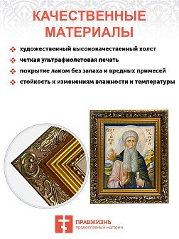 Икона Арсений Великий Преподобный на холсте 033 Икона Арсений Великий Преподобный на холсте 033