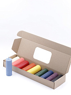 Набор из 10 формовых пеньковых свечей (10см, D35, 5ч), 10 ЦВЕТОВ