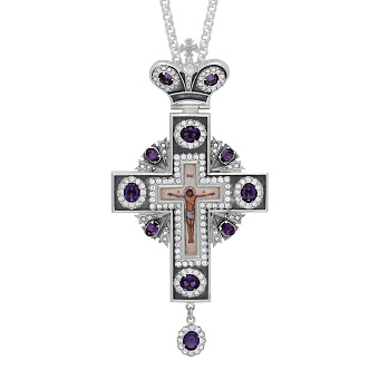 Крест наперсный №67 / серебрение Крест наперсный №67 / серебрение