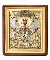Икона "Знамение Богородица" с эмалью
