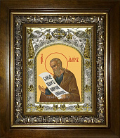 Икона Амос пророк, в деревяном киоте