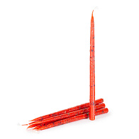 Свечи с травами конусные №50, КРАСНЫЕ (Роза, Лаванда, Шалфей)