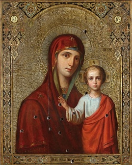 Казанская икона образ Божьей Матери