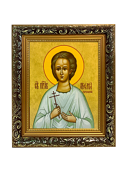 Именная икона Артемий Веркольский Праведный на холсте в киоте 034 Именная икона Артемий Веркольский Праведный на холсте в киоте 034