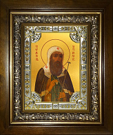 Икона Ермоген Патриарх Московский в деревянном киоте