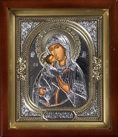 Икона Пресвятой Богородицы ФЕОДОРОВСКАЯ (КИОТ, РИЗА)