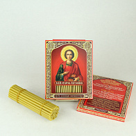 Свечи сорокоустные №50 (40шт, 19см, 1,7ч), Пантелеймон