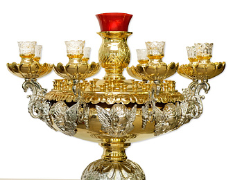 Подсвечник №27 на 56 свечей комбинированный