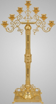 Семисвечник запрестольный малый золочение