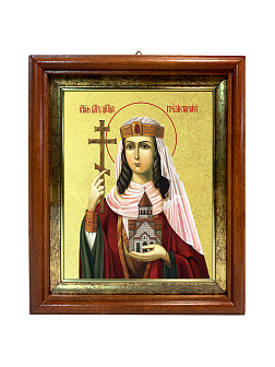 Икона "Тамара", св. блгв. царица, с золочением поталью, 10050-УЛ