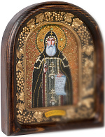 Икона КУКША Одесский, Преподобный (БИСЕР)