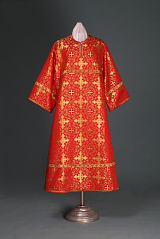 Облачение стихарь шелк простой крест тесьма Облачение стихарь шелк простой крест тесьма