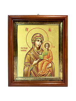 Икона Божией Матери "Смоленская" с золочением поталью, 03069-УЛ