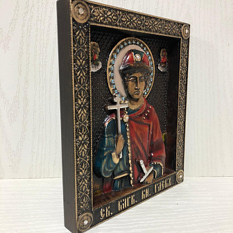 Икона Глеб благоверный князь страстотерпец