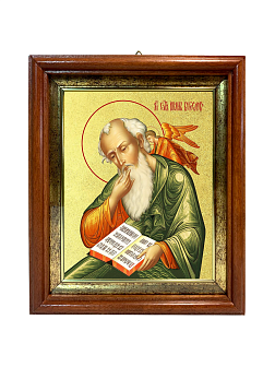 Икона "Иоанн Богослов", св. апостол, с золочением поталью, 09И4-УЛ Икона "Иоанн Богослов", св. апостол, с золочением поталью, 09И4-УЛ