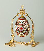 Яйцо пасхальное филигрань, эмаль подвесное / золочение