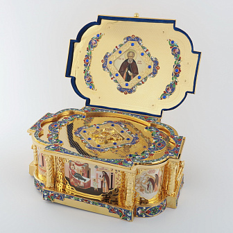 Ковчег для частиц святых мощей №23 золочение