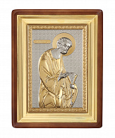 Икона живописная в киоте 13х18 масло, риза №281, киот №1 Апостол Петр