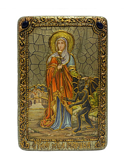 Икона ''Марина мученица'' ручной работы