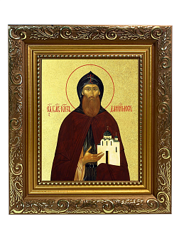 Икона "Даниил Московский", св. блгв. кн., с золочением поталью, 09034-УЛ