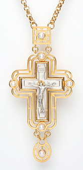 Крест наперсный №132 гальванопластика / золочение, серебрение