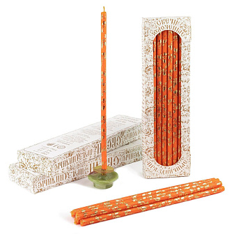 Каталог товаров pravzhizn Свечи праздничные №20/40 (уп 25шт), ОРАНЖЕВЫЕ (Золотая лоза) Свечи праздничные №20/40 (уп 25шт), ОРАНЖЕВЫЕ (Золотая лоза)