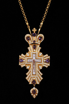 Крест наперсный №54 / золочение / серебро (УИН)