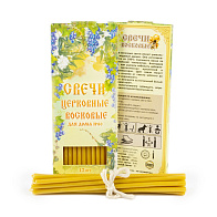 Свечи для дома №80 (12шт, 18см, 1ч), Лоза, виноград, цветы