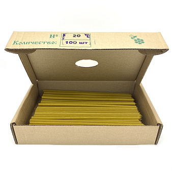 Свечи полувосковые станочные №20 Свечи полувосковые станочные №20