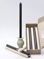 Свечи формовые №4 (37см, 8ч), БЕЛЫЕ И ЧЕРНЫЕ (кор 10шт)