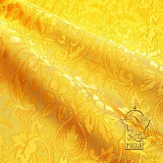 Парча греческая ВЕРСАЛЬ, желтая с золотом, арт. 69057