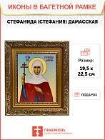 Икона Стефанида Стефания Дамасская Мученица на холсте 202