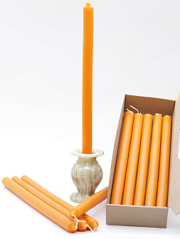 Свеча формовая №4 (37см, 8ч), ОРАНЖЕВАЯ
