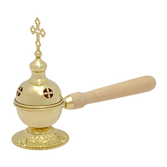 Кадильница ручная круглая малая