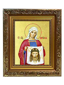 Икона "Веринея (Вероника)", св. мц., с золочением поталью, 10011-УЛ