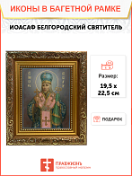 Образ святого Иоасафа (Горленко), Епископа Белгородского и Обоянского, 09И16