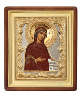 Икона живописная в киоте 18х24 масло, риза №93, киот №1 Богородица