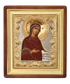 Икона живописная в киоте 18х24 масло, риза №93, киот №1 Богородица