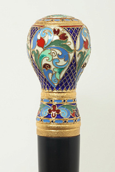 Посох №18 неразборный серебро филигрань, эмаль / золочение / (УИН)